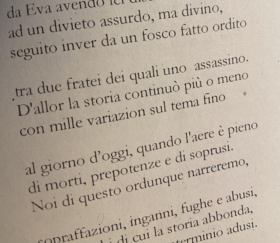 beginning of poem (in Italian)